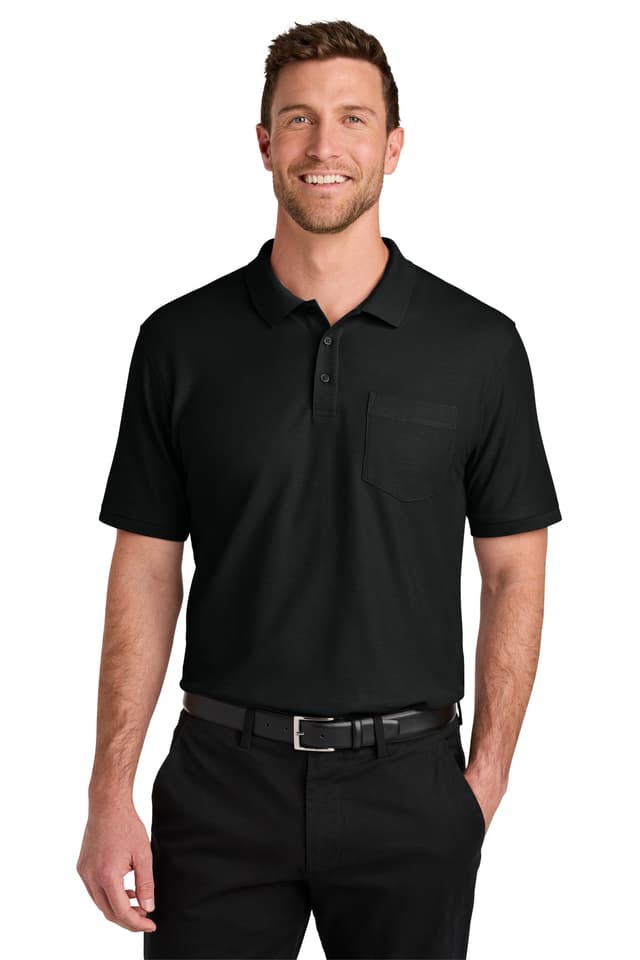 Port Authority ® Tall Wearever Signature Pique Pocket Polo