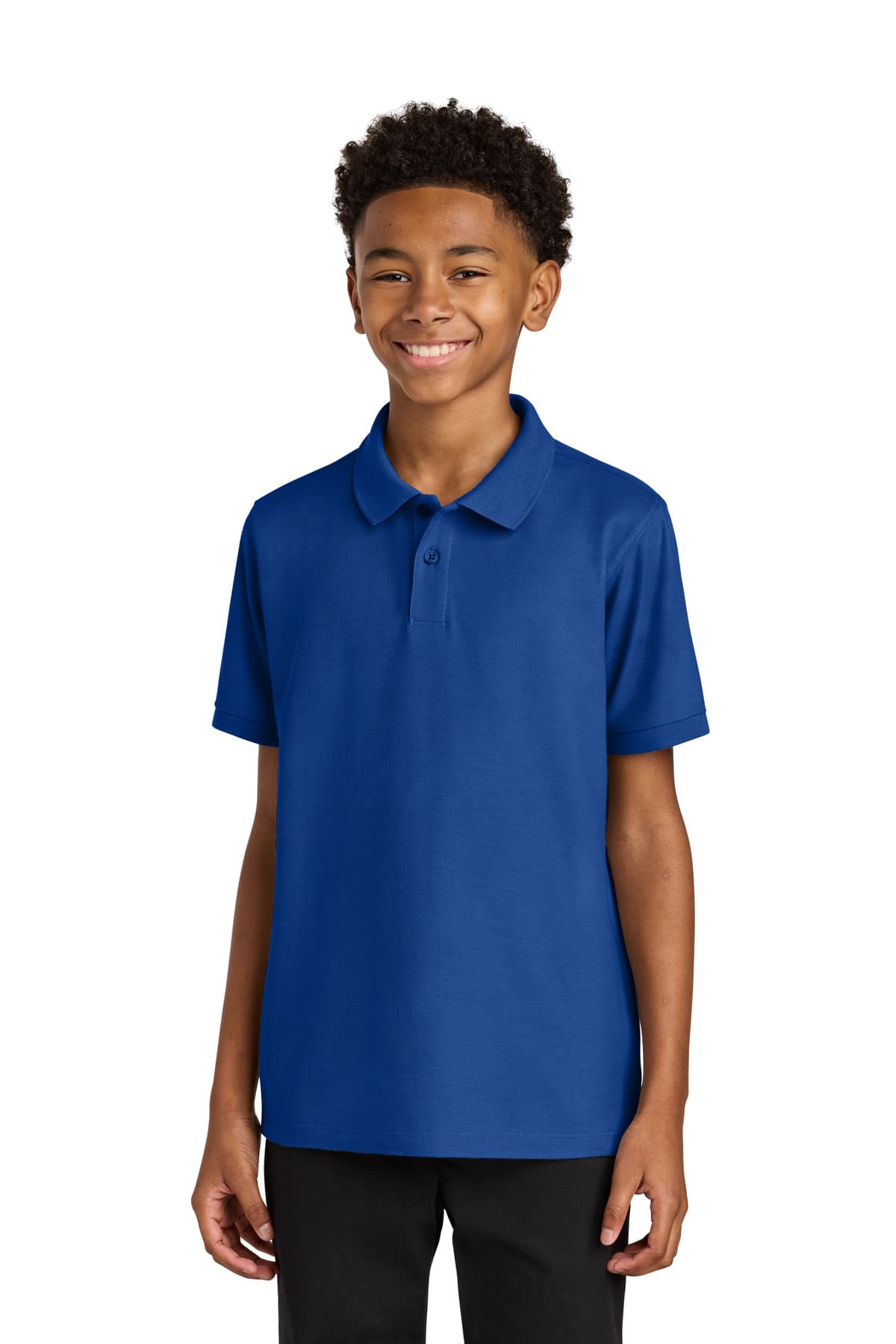 Port Authority ® Youth Wearever Signature Pique Polo — True Royal