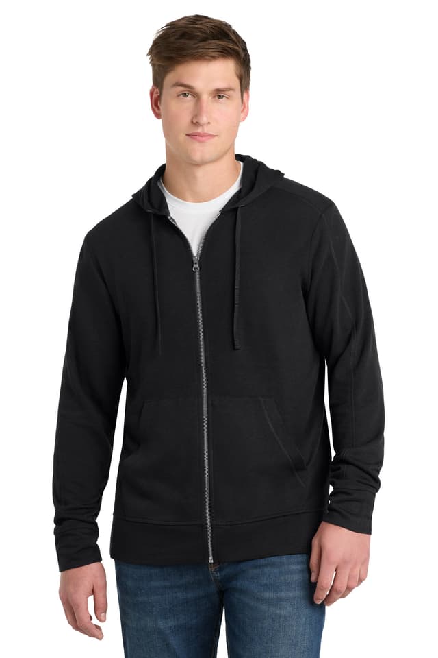 Sport-Tek ® PosiCharge ® Tri-Blend Wicking Fleece Full-Zip Hooded Jacket