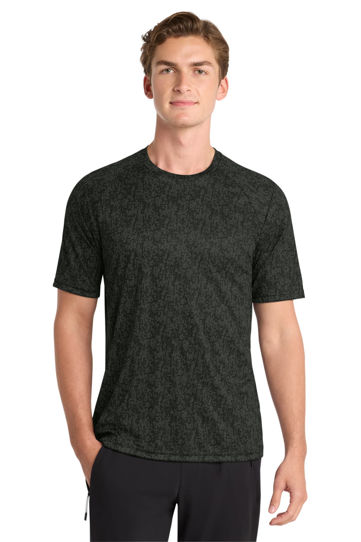 Sport-Tek ® Digi Camo Tee — Black