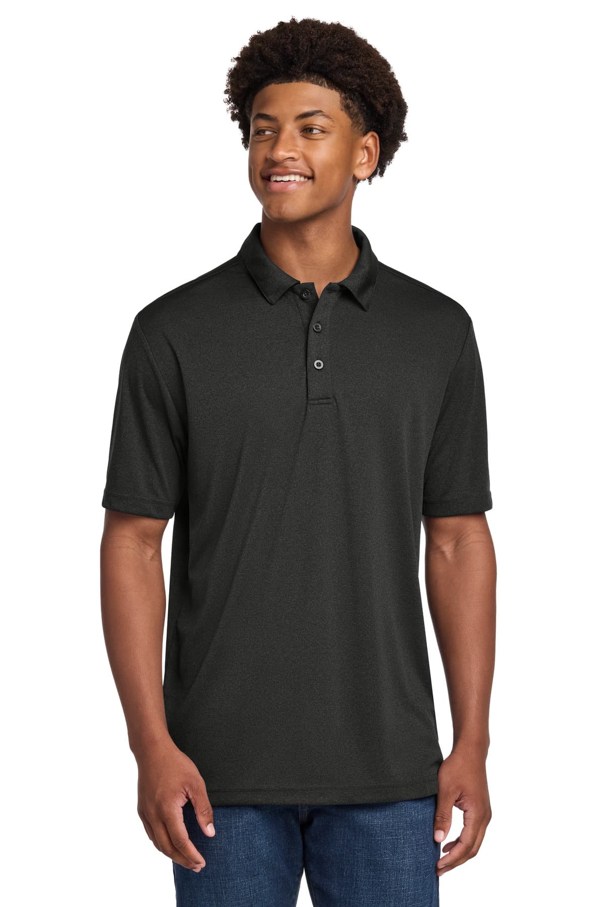 Sport-Tek ® Endeavor Polo — Black Heather