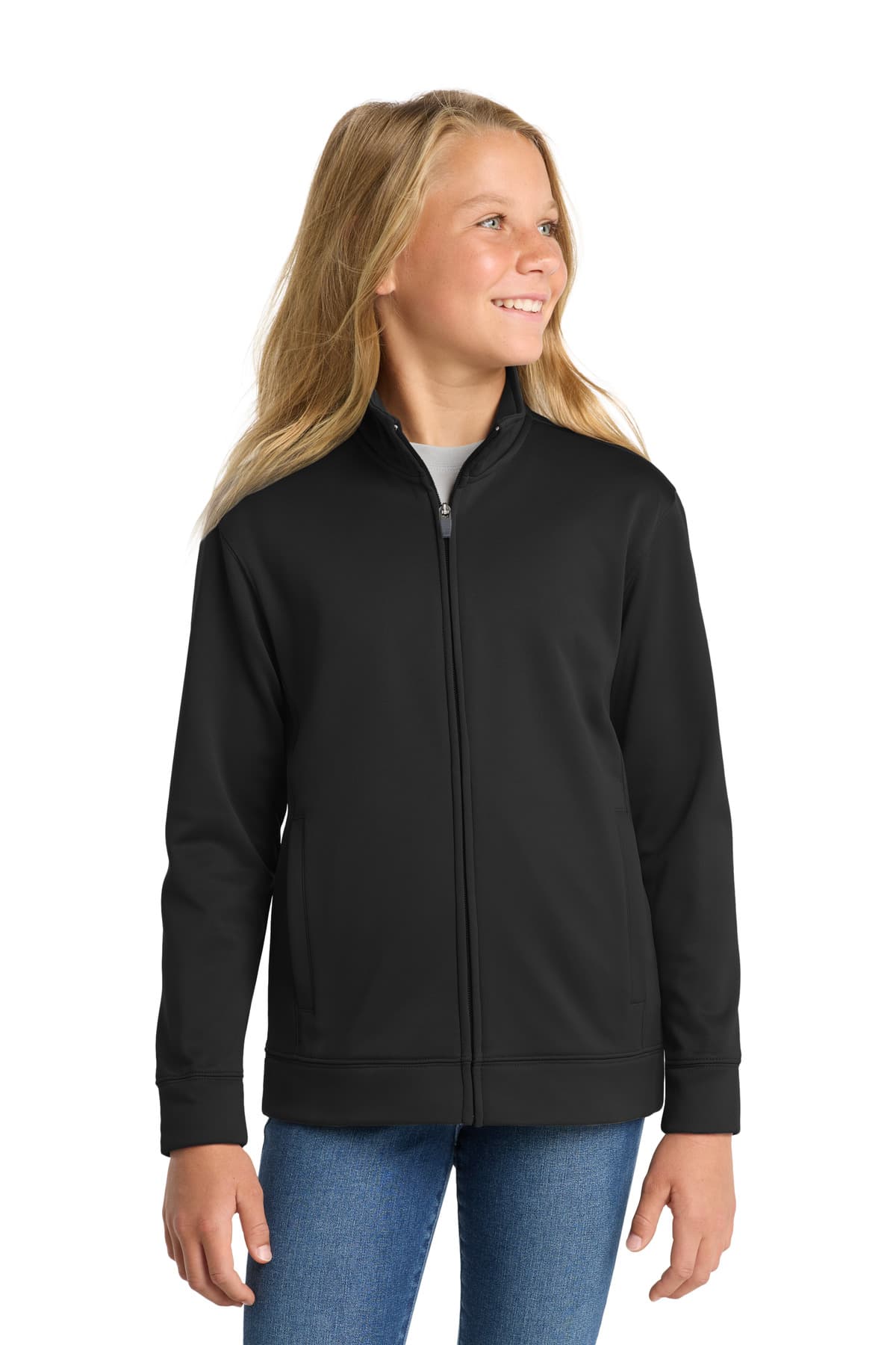 Sport-Tek ® Youth Sport-Wick ® Fleece Full-Zip Jacket