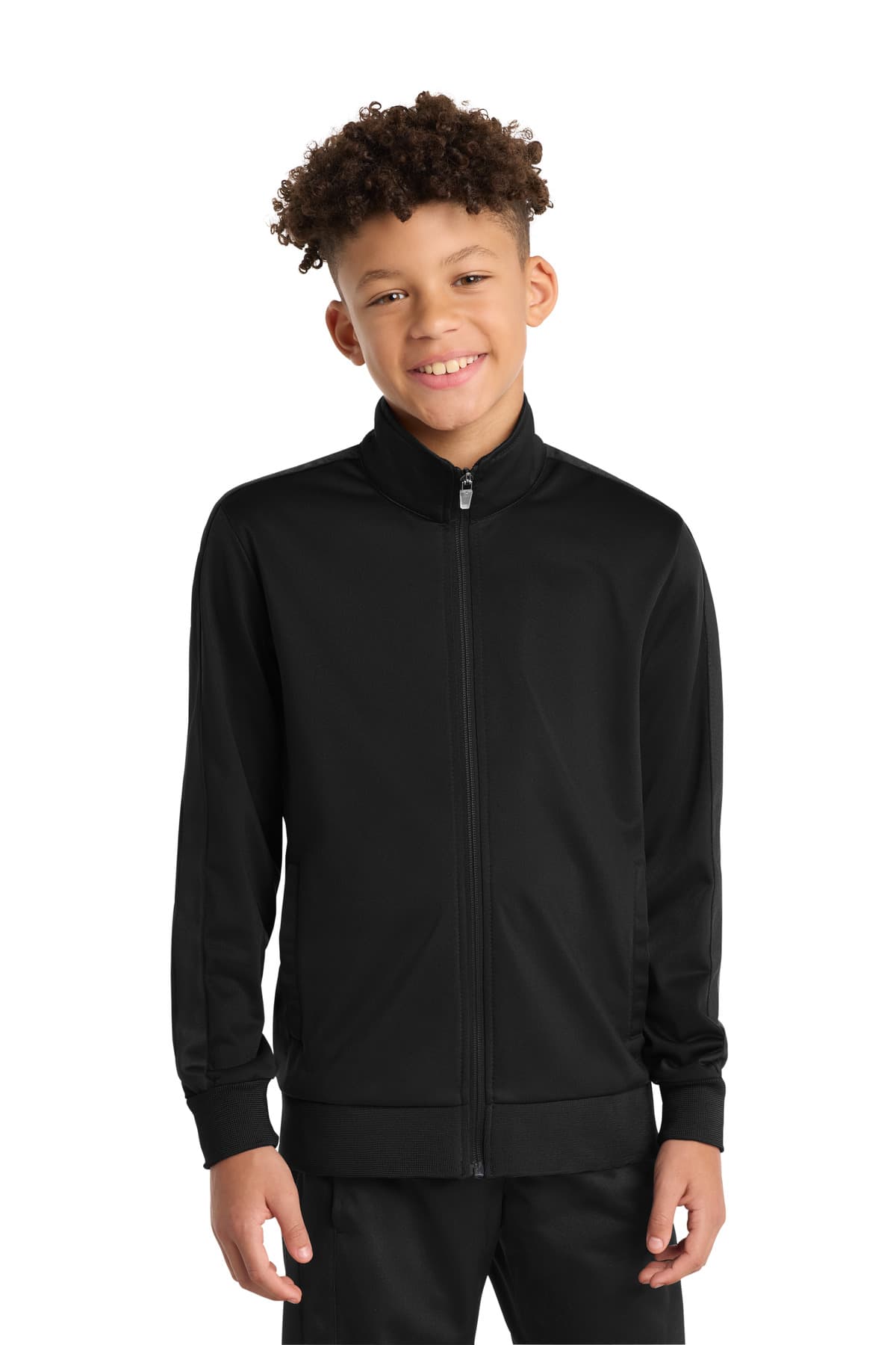 Sport-Tek ® Youth Tricot Sleeve Stripe Track Jacket
