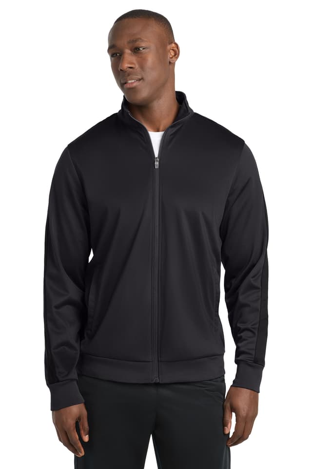 Sport-Tek ® Tricot Sleeve Stripe Track Jacket