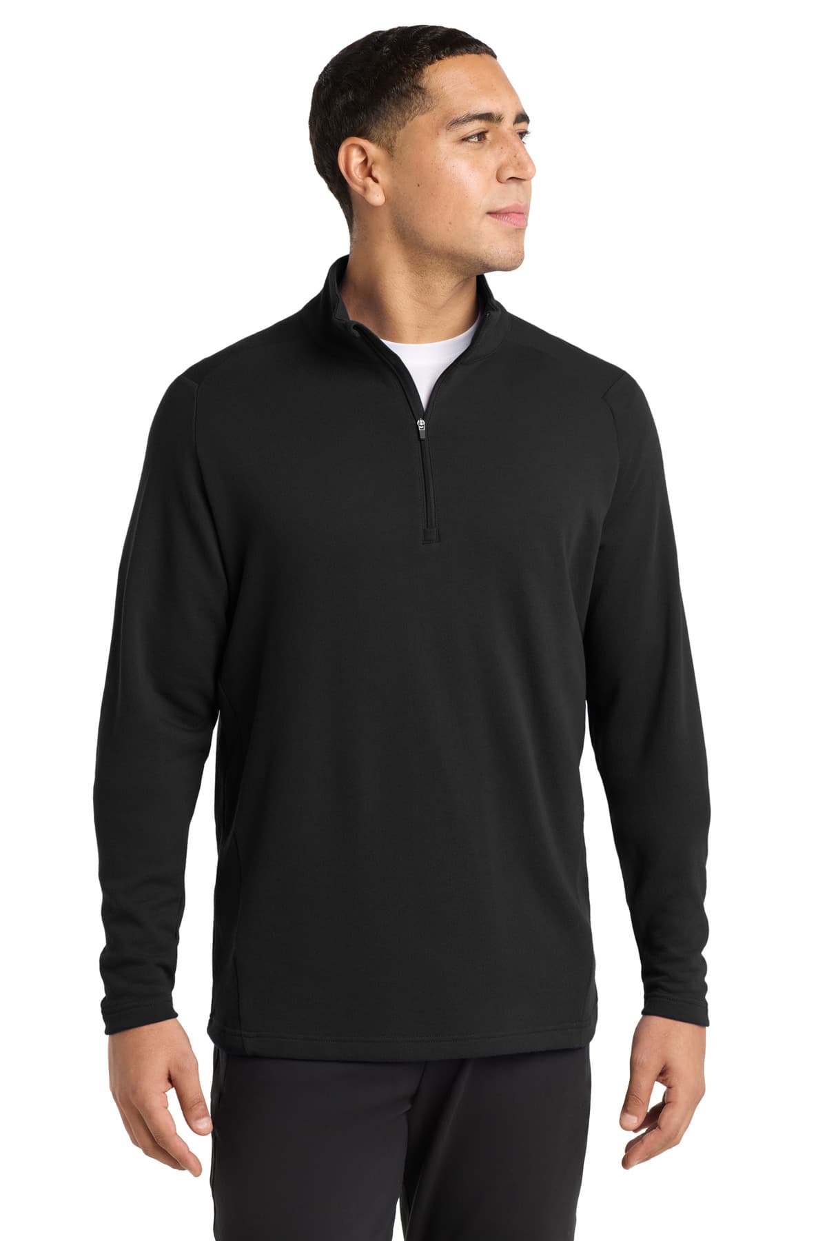 Sport-Tek ® Lightweight French Terry 1/4-Zip Pullover — Black