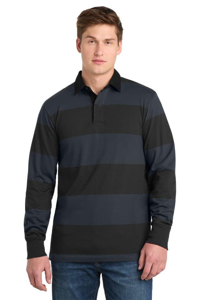 Sport-Tek ® Classic Long Sleeve Rugby Polo
