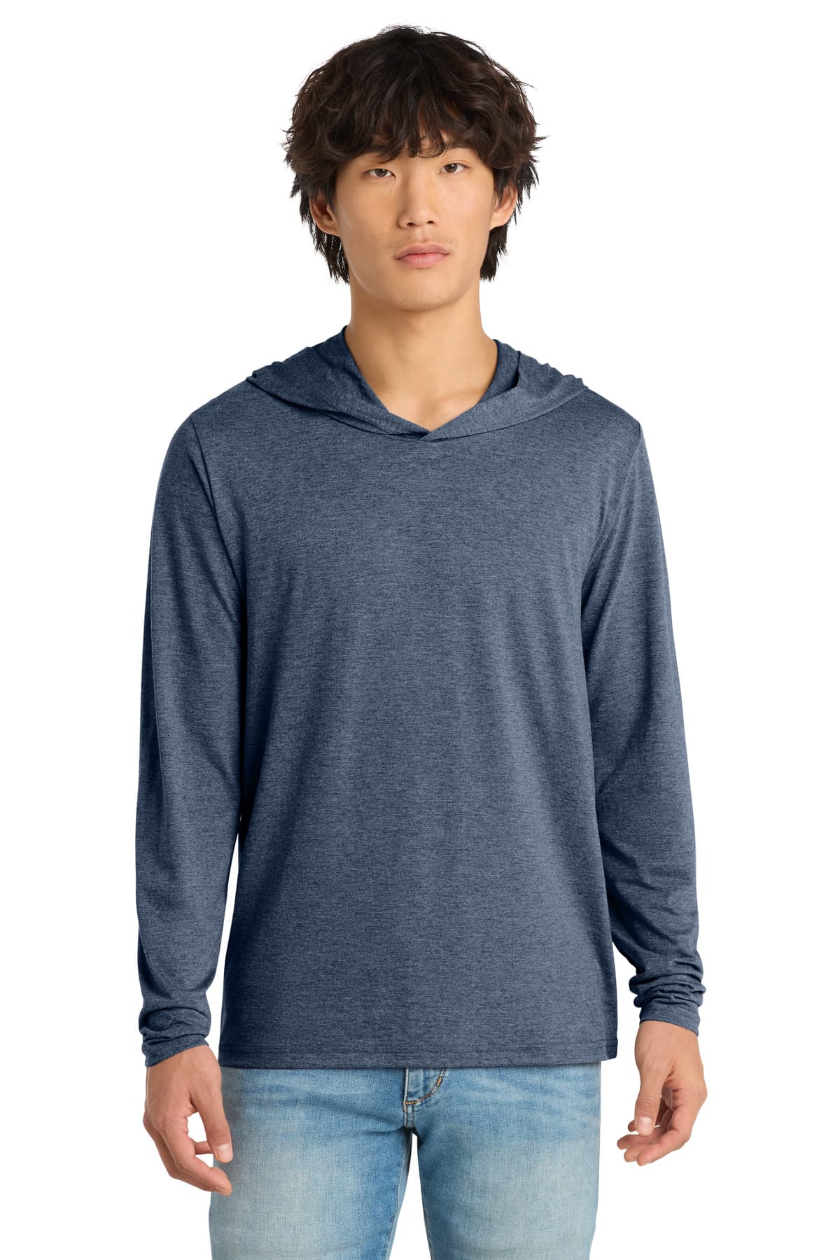 District ® Perfect Tri ® Long Sleeve Hoodie — Navy Frost