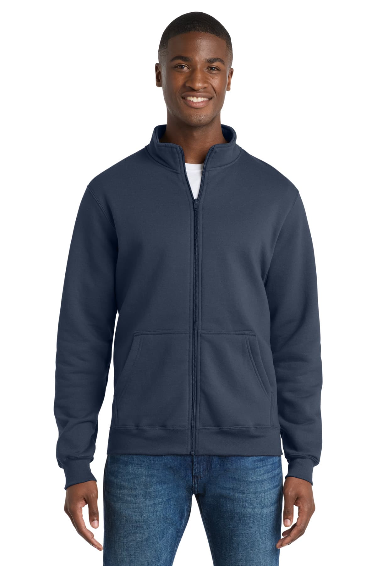 Port & Co  Core Fleece Cadet Full-Zip Sweatshirt