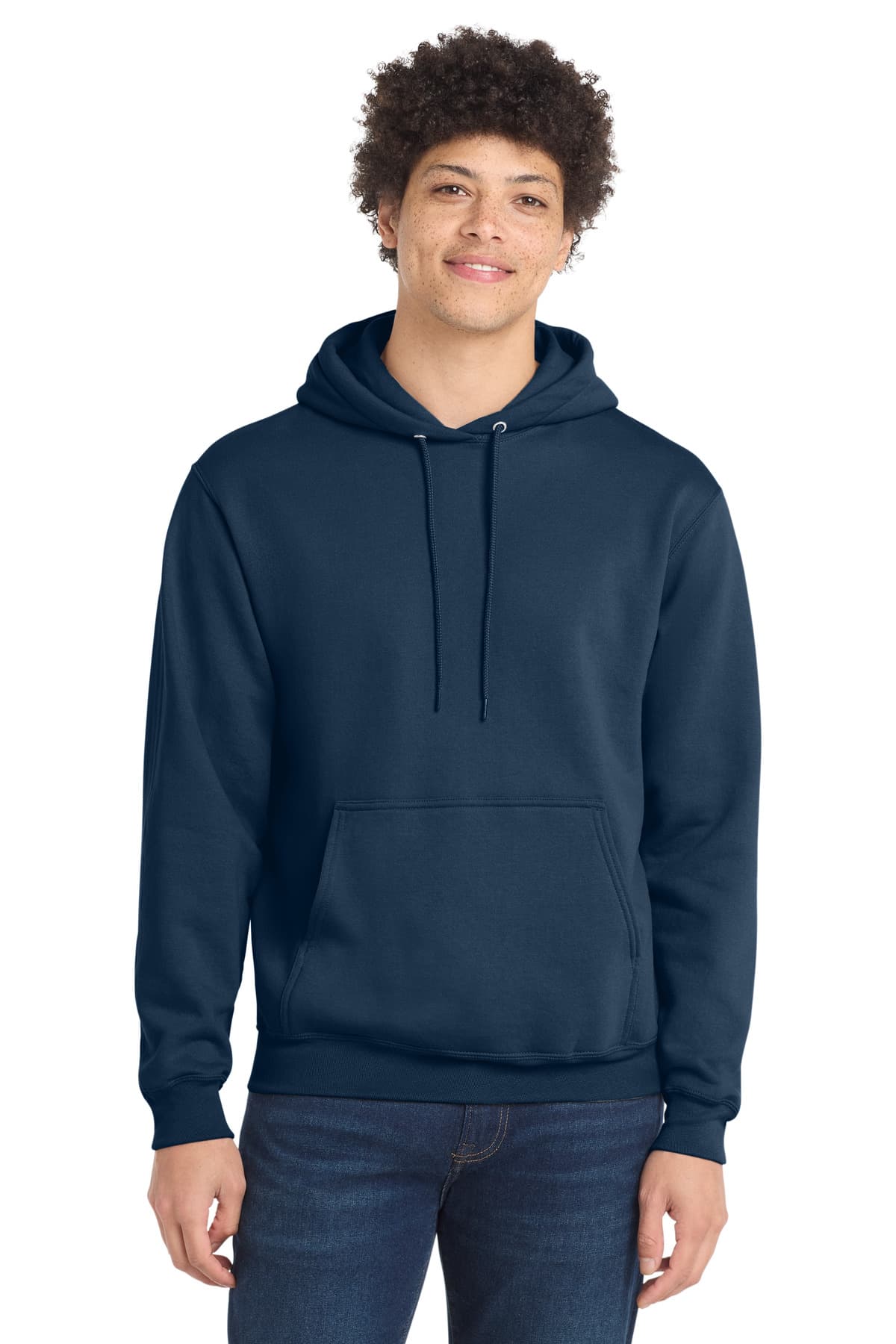 Port & Co  Tall Core Fleece Pullover Hooded Sweatshirt — Navy