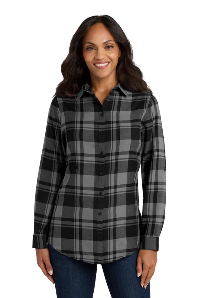 Port Authority ® Women's Plaid Flannel Tunic