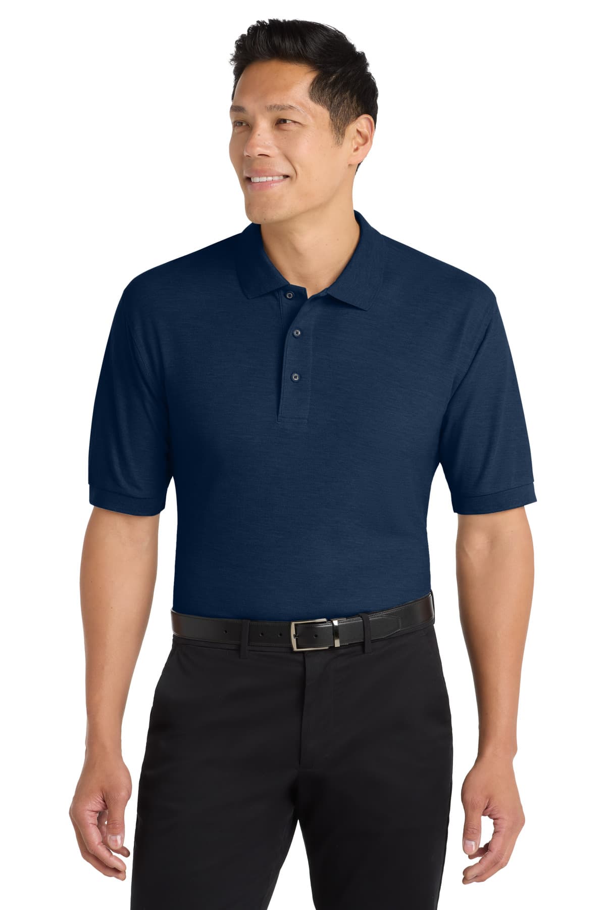 Port Authority ® Tall Silk Touch Polo — Navy
