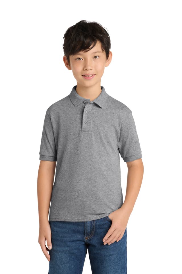Port & Co  Youth Core Blend Jersey Knit Polo