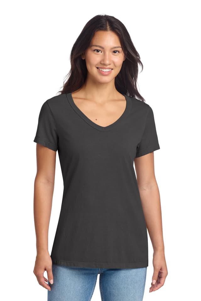 Port & Co  Women's Beach Wash ® Garment-Dyed V-Neck Tee