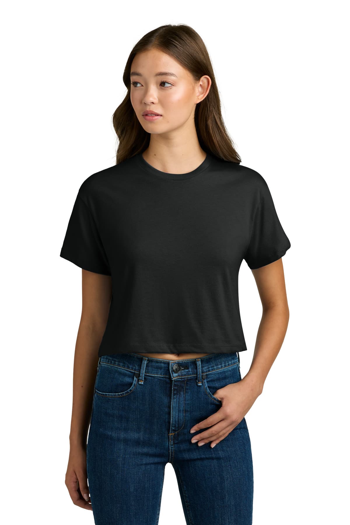 Next Level Apparel ® Women's Ideal Crop Top — Black