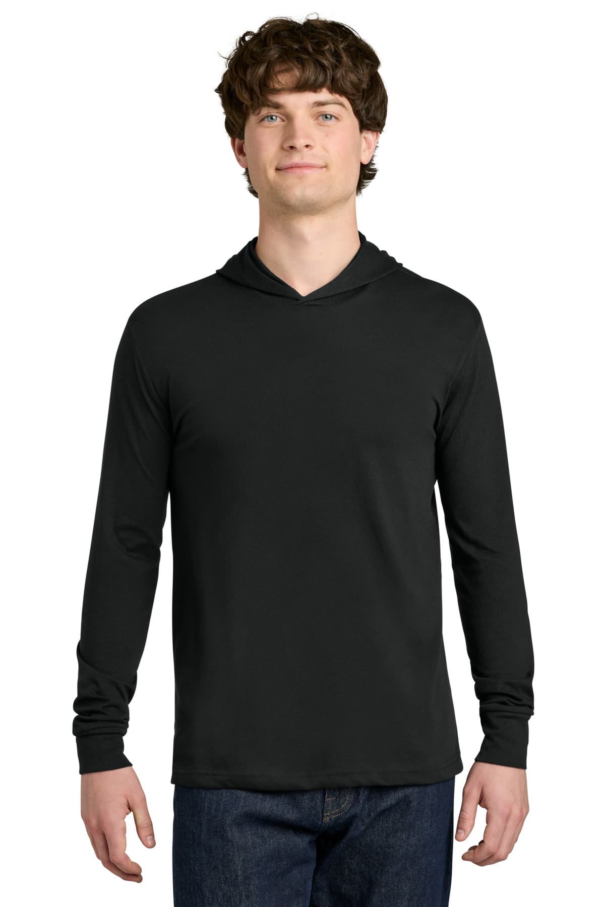 Next Level Apparel ® CVC Long Sleeve Hoodie — Black