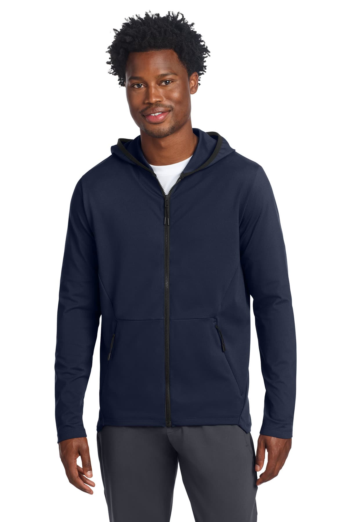 Sport-Tek ® Circuit Hooded Full-Zip — True Navy