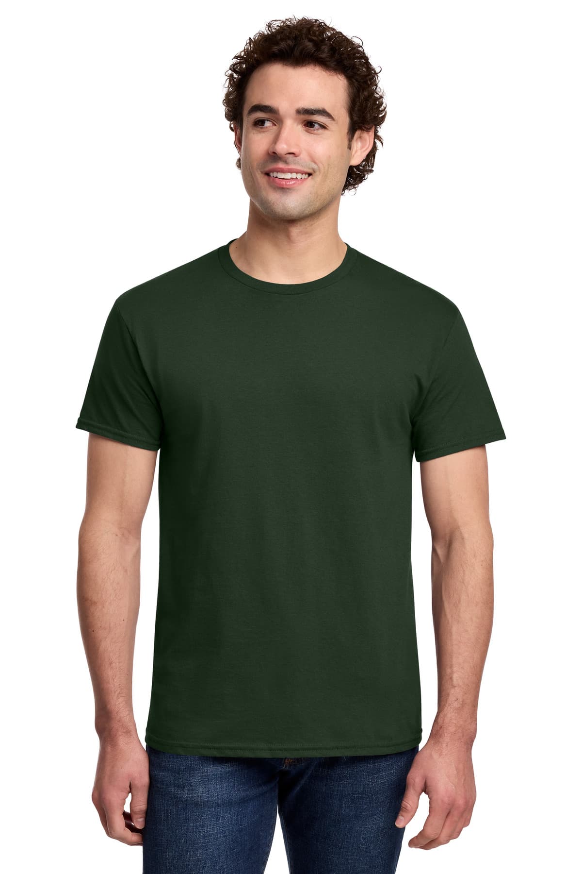 Gildan ® Light Cotton Tee — Forest Green