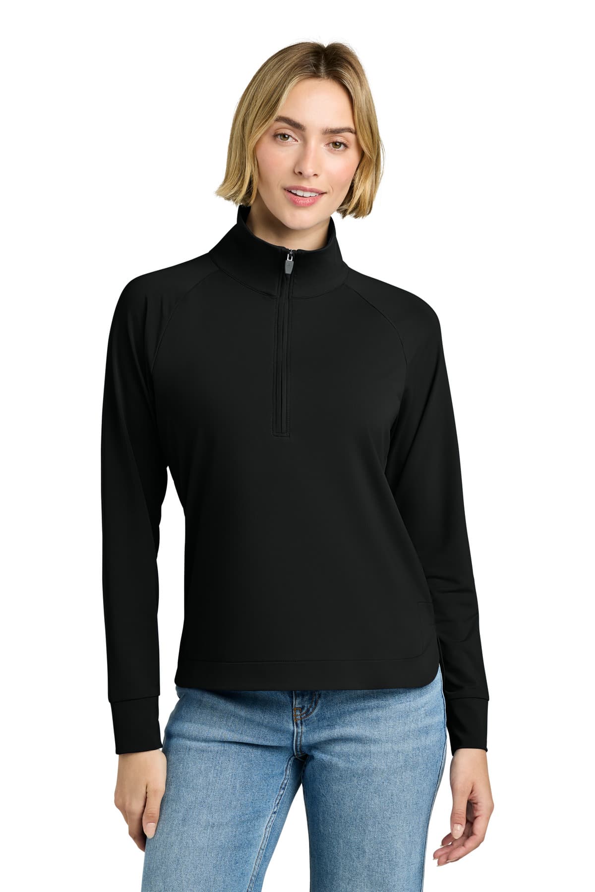Brooks Brothers ® Women's Luxe Performance 1/4-Zip — Deep Black