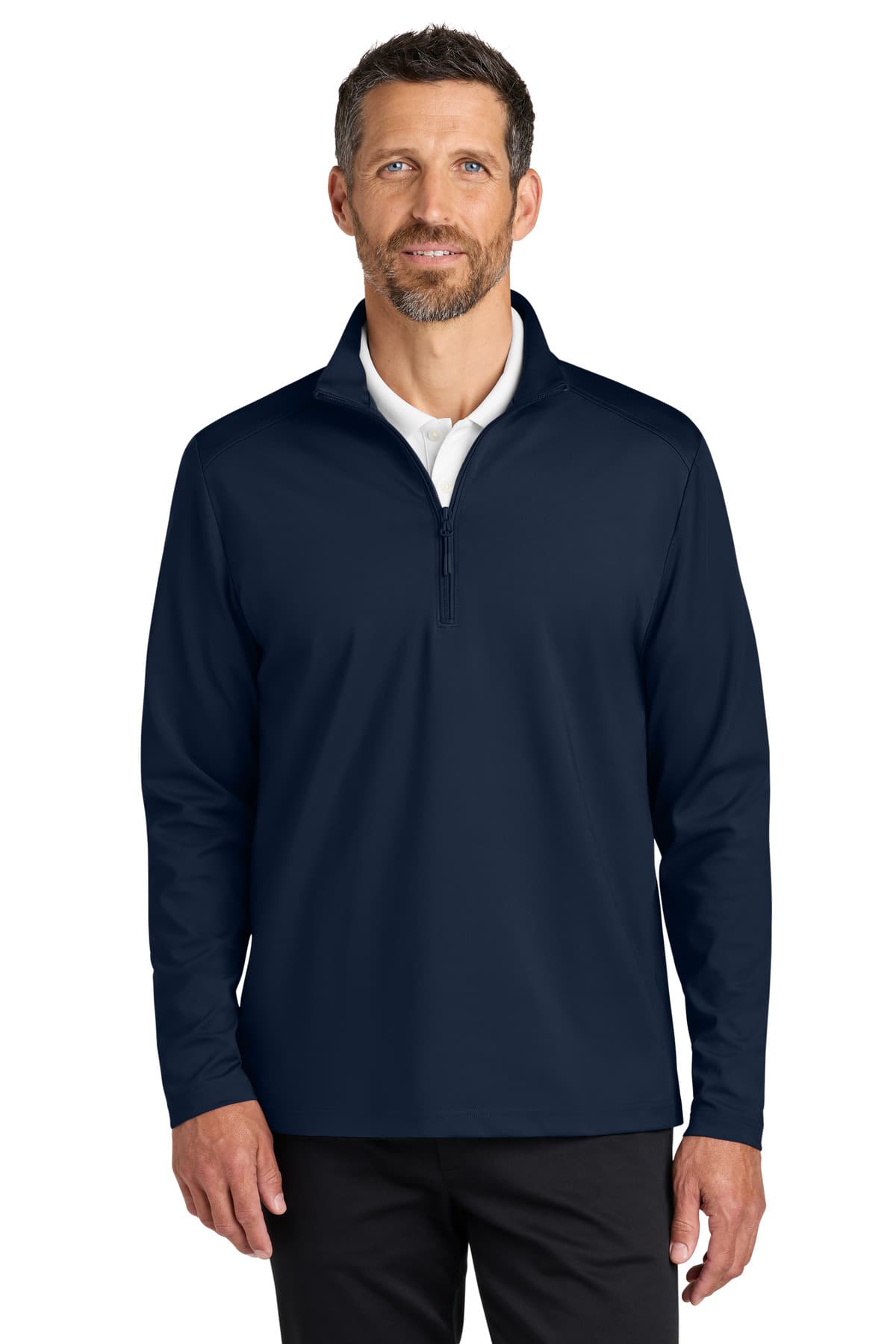 Port Authority ® C-FREE ® Double Knit 1/4-Zip — True Navy