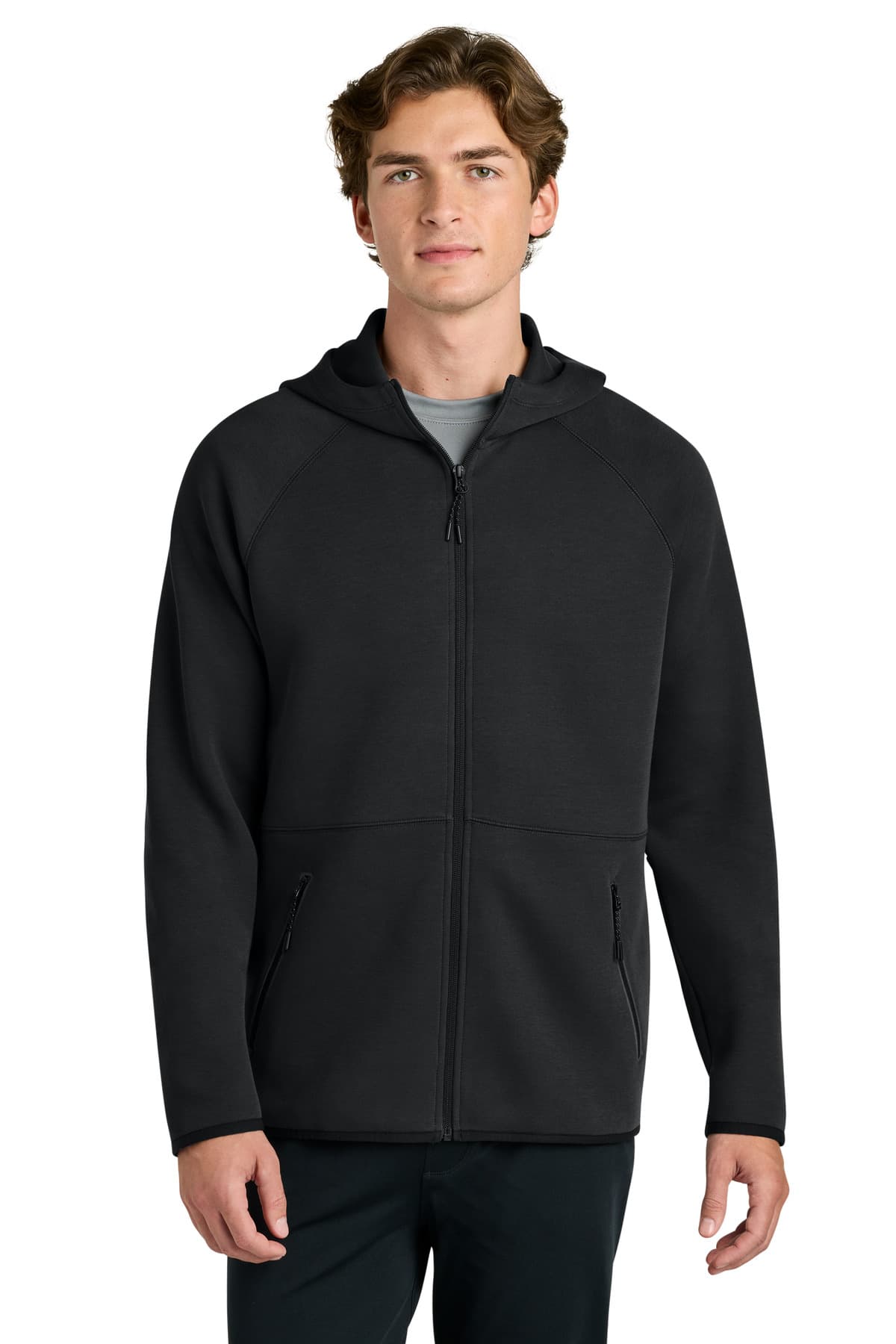 Sport-Tek ® Phenom Full-Zip Hoodie — Black