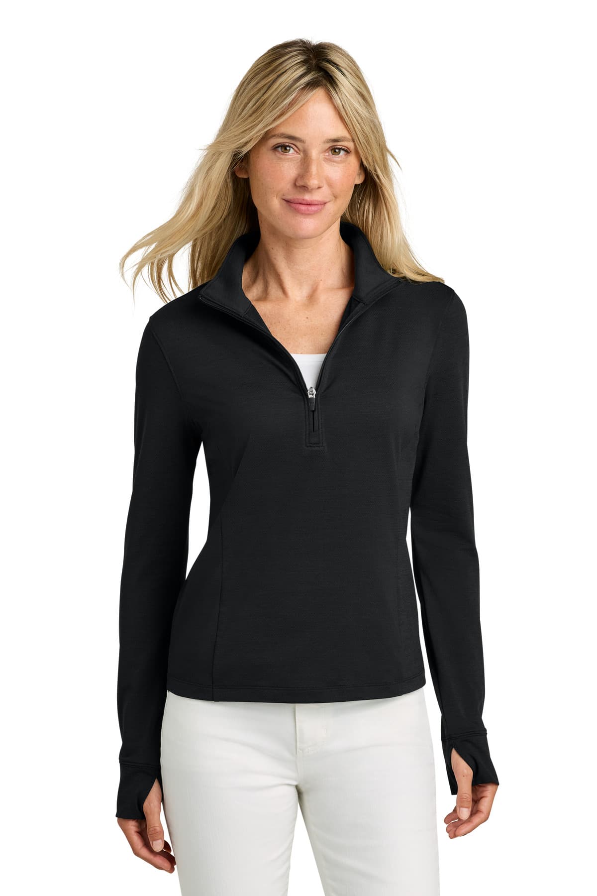 TravisMathew Women's Onward 1/2-Zip — Black