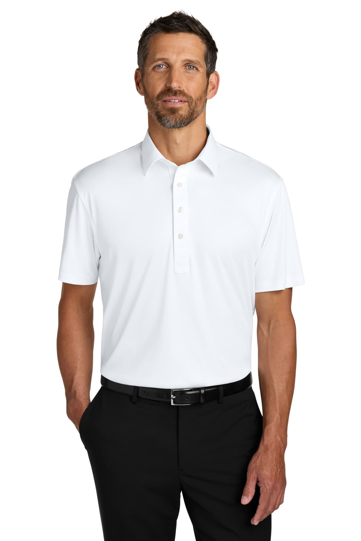 Port Authority ® Shirt Collar Polo — White