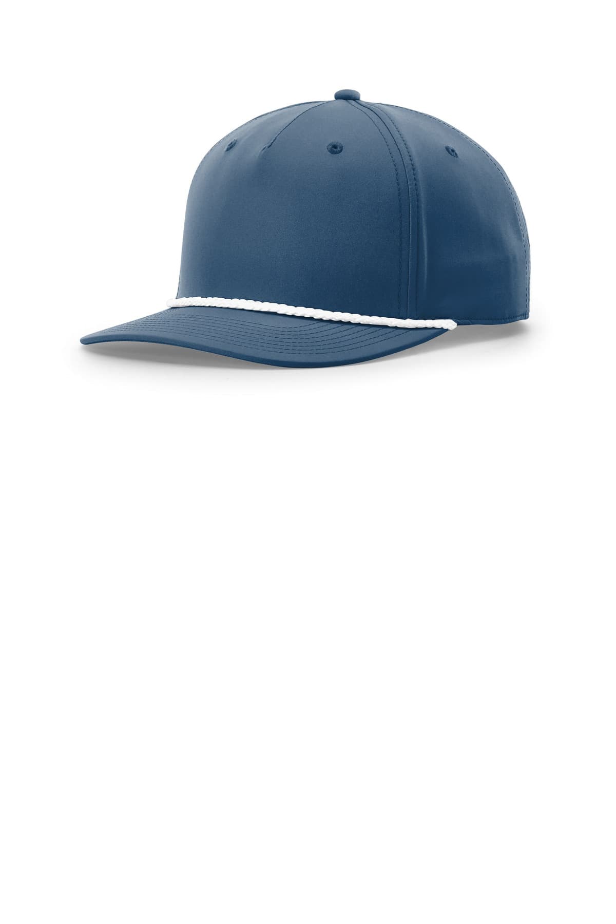 Richardson 5-Panel Classic Rope Cap — Light Blue/ White