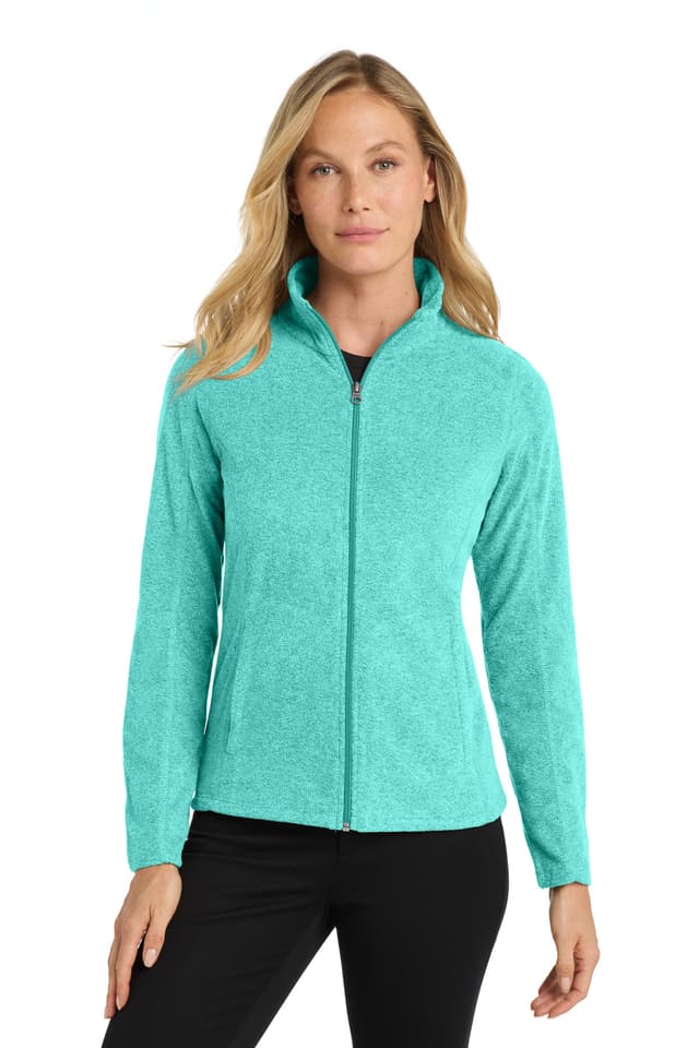Port Authority ® Women's Heather Microfleece Full-Zip Jacket