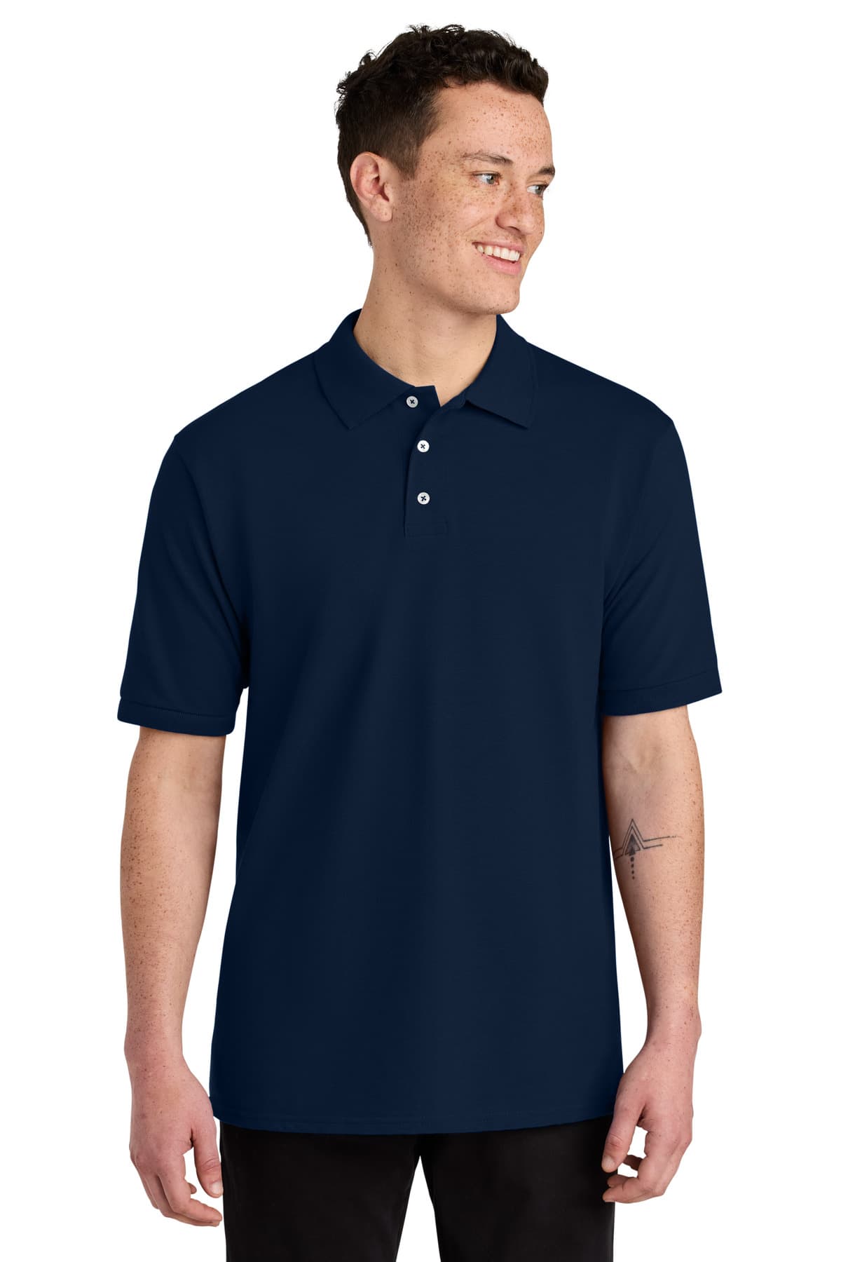 Jerzees ® Unisex Premium Ring Spun Cotton Pique Sport Shirt — J. Navy