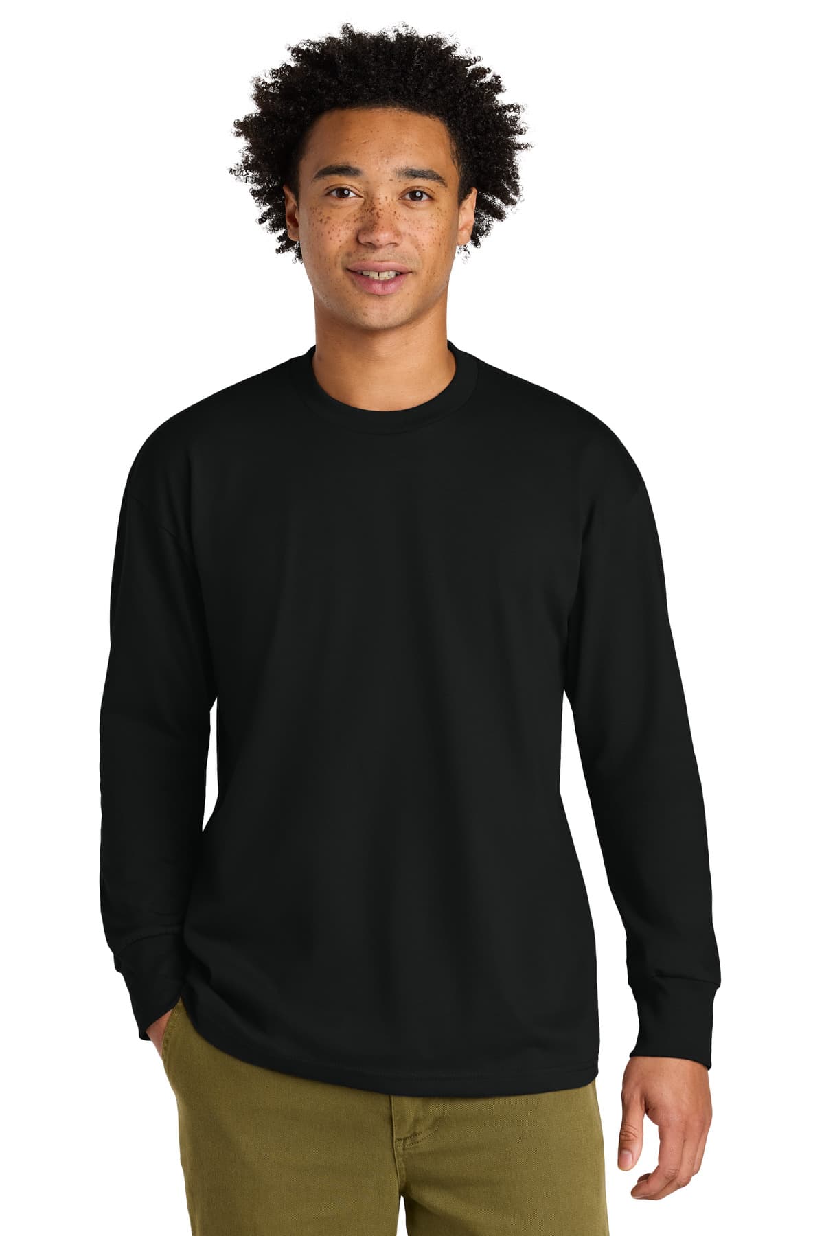 Next Level Apparel ® Heavyweight Long Sleeve Tee — Black