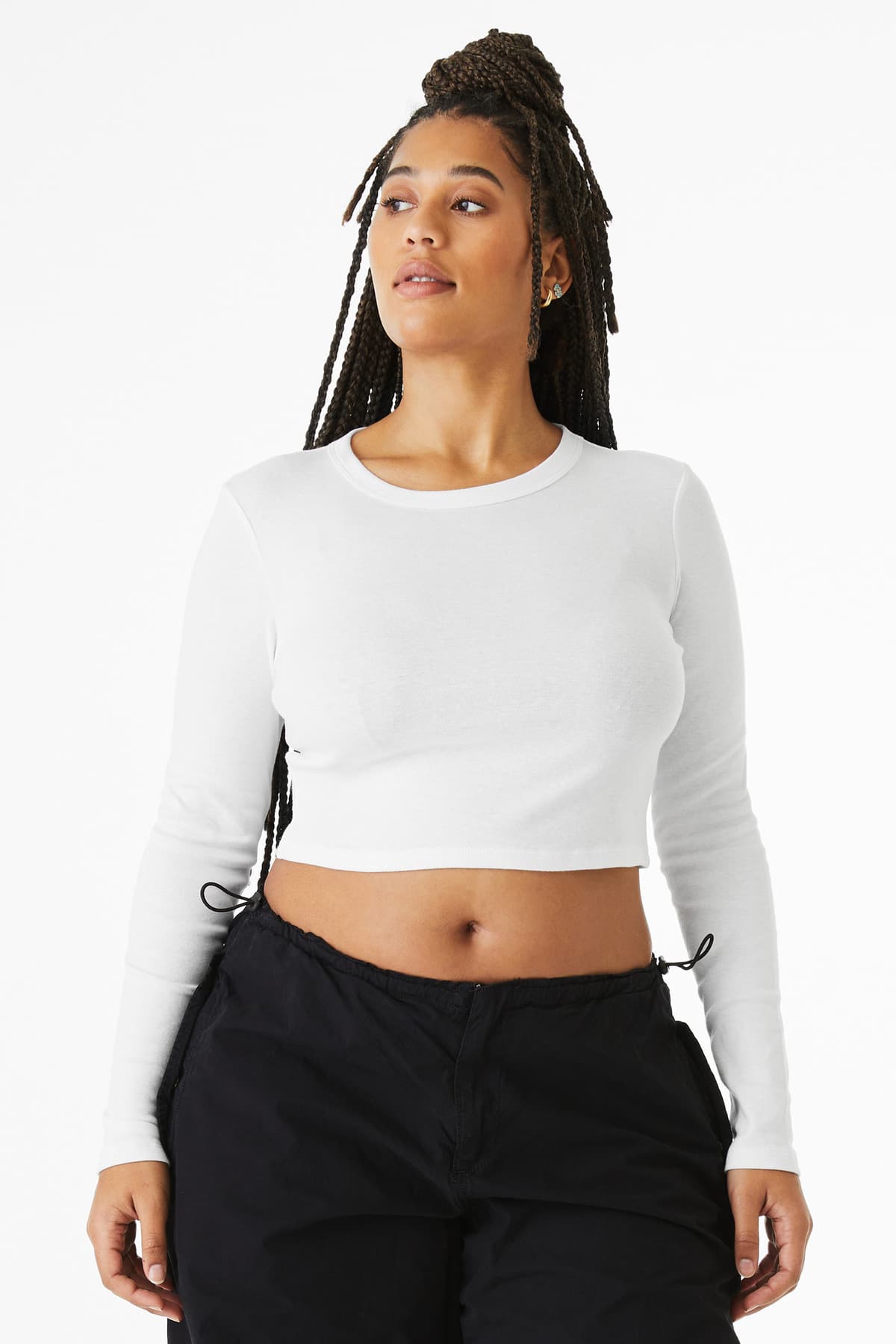 BELLA+CANVAS ® Women's Micro Rib Long Sleeve Baby Tee