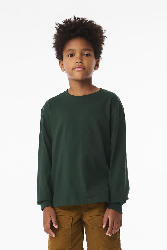 BELLA+CANVAS ® Youth 6-Ounce Heavyweight Long Sleeve Tee