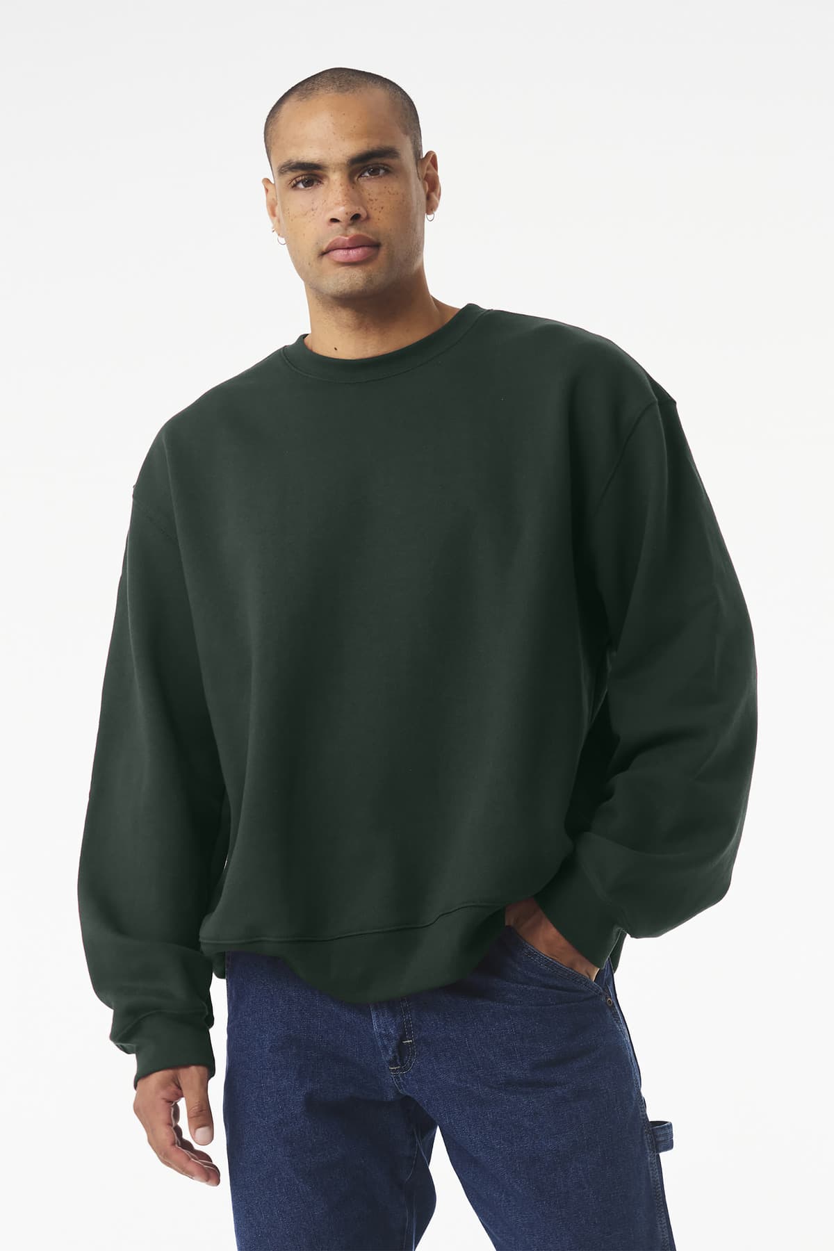 BELLA+CANVAS ® Unisex 10-Ounce Heavyweight Crewneck Sweatshirt — Forest