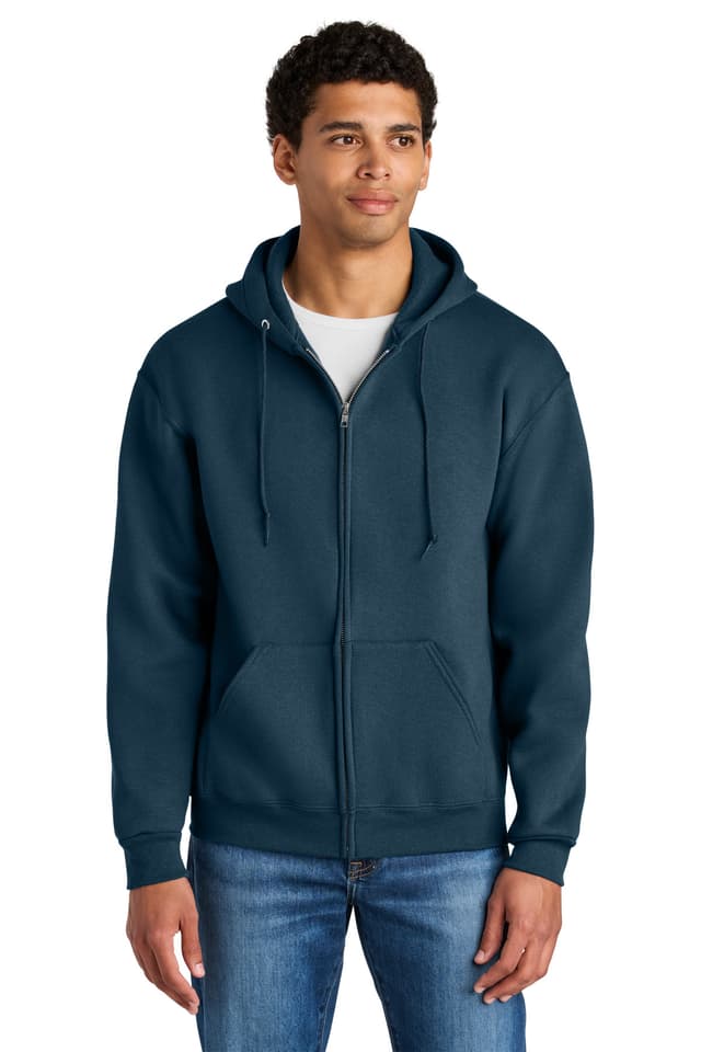 Jerzees Rugged  Unisex Full-Zip Hooded Sweatshirt