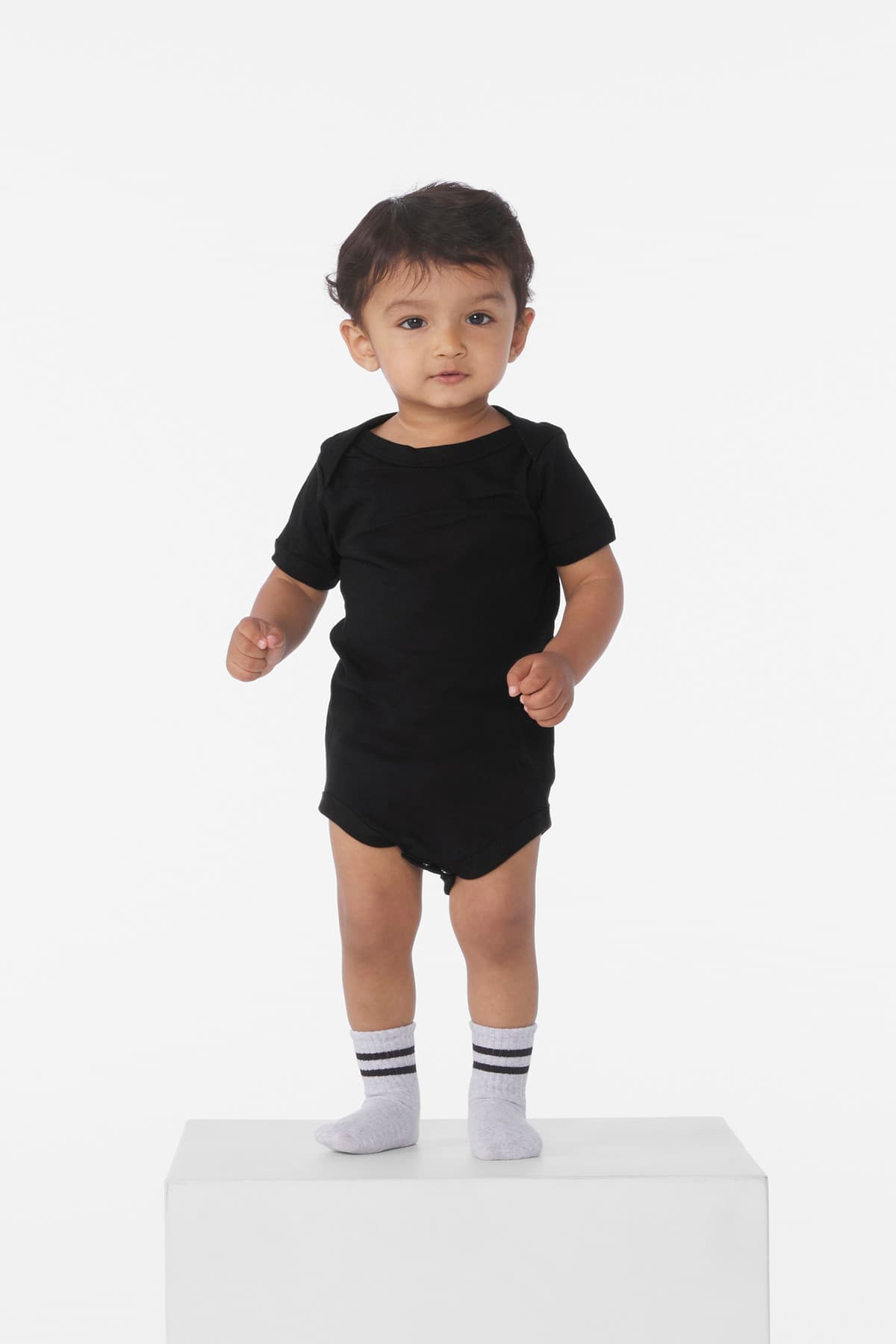 BELLA+CANVAS ® Infant Jersey Short Sleeve One Piece — Black