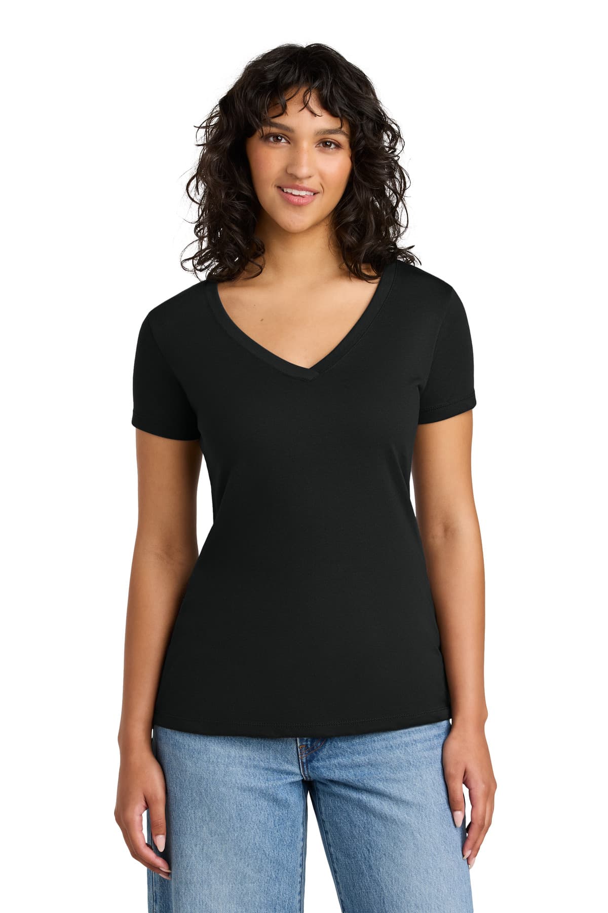 Next Level Apparel ® Women's Ideal V-Neck Tee — Black