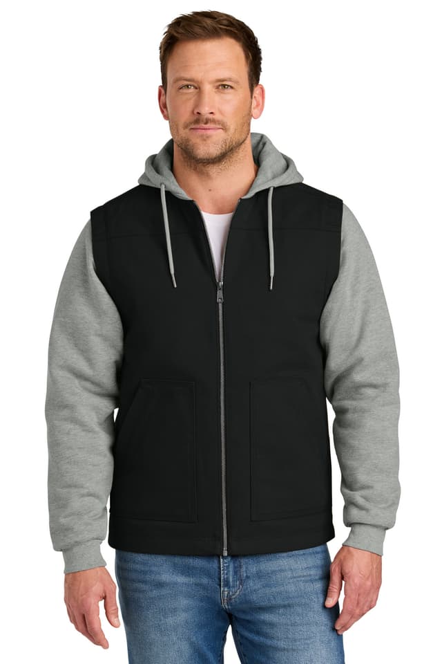 CornerStone ® Duck Fleece Full-Zip Hooded Jacket