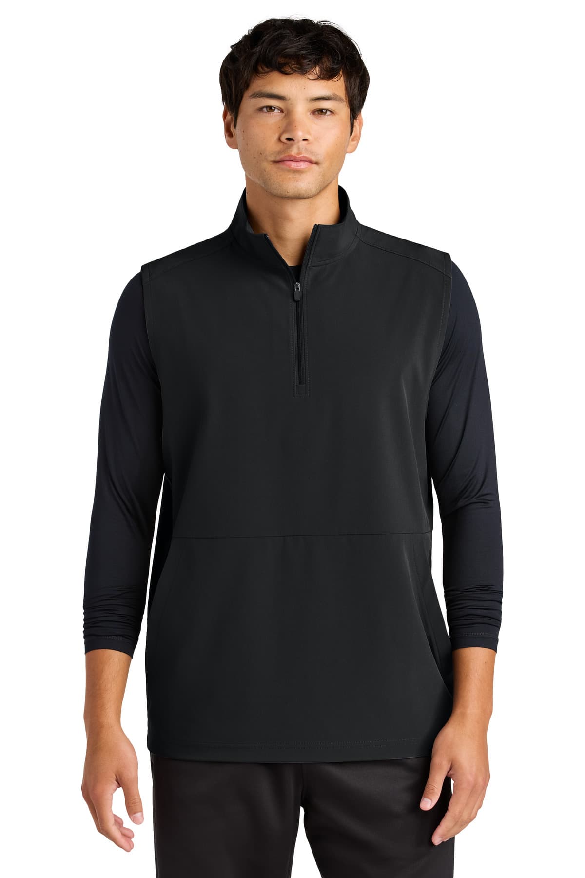 Sport-Tek ® Repeat 1/2-Zip Vest — Black