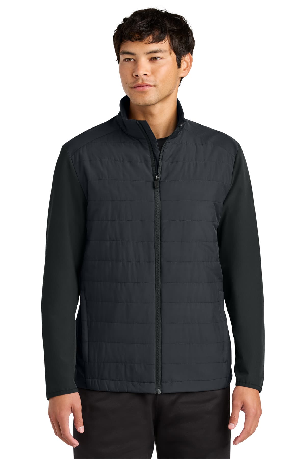 Sport-Tek ® Teknical Hybrid Jacket — Black