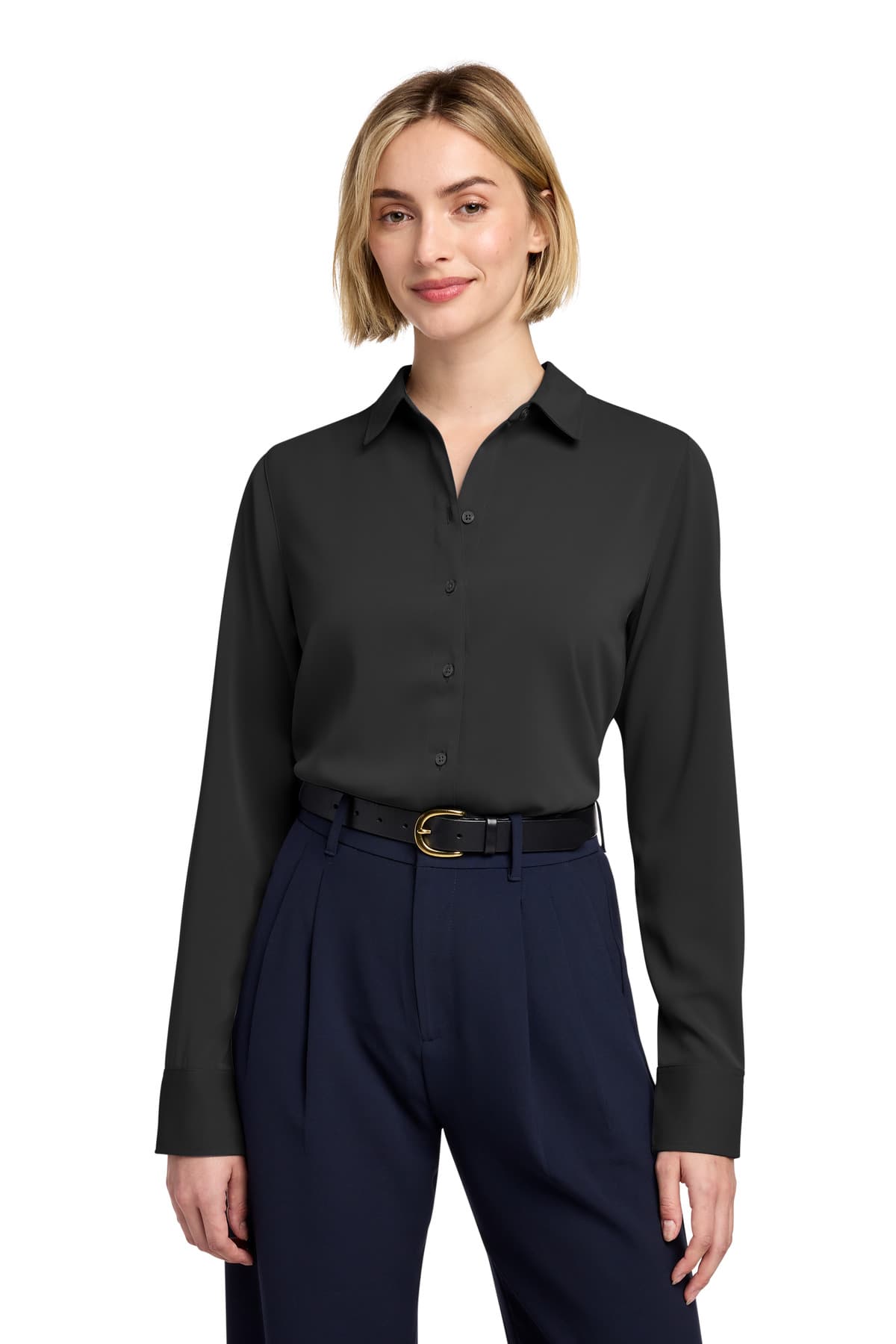 Brooks Brothers ® Women's Full-Button Satin Blouse
