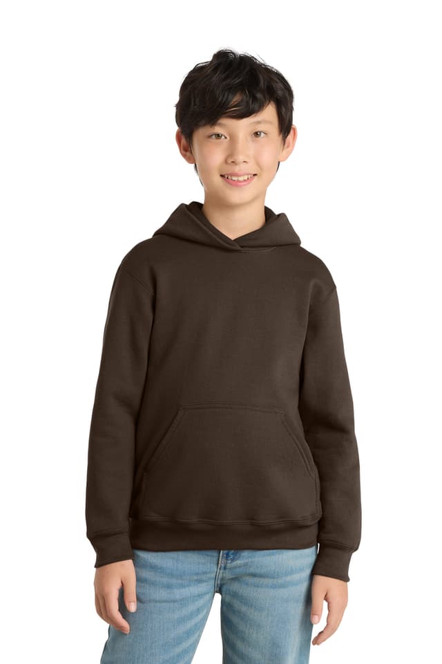 Port & Co  Youth Core Fleece Pullover Hooded Sweatshirt