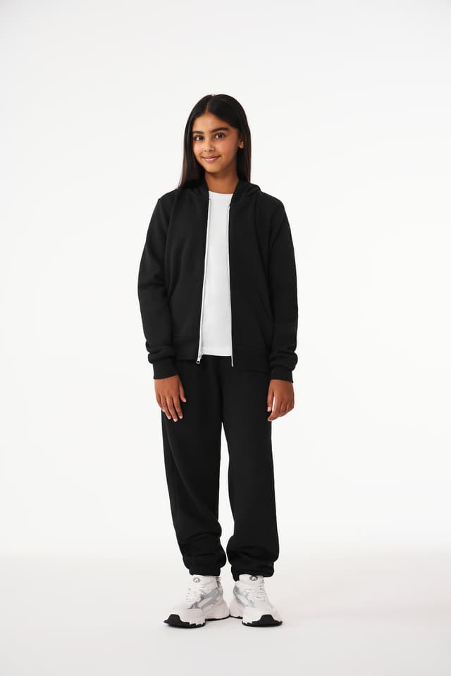 BELLA+CANVAS ® Youth Sponge Fleece Full-Zip Hooded Sweatshirt