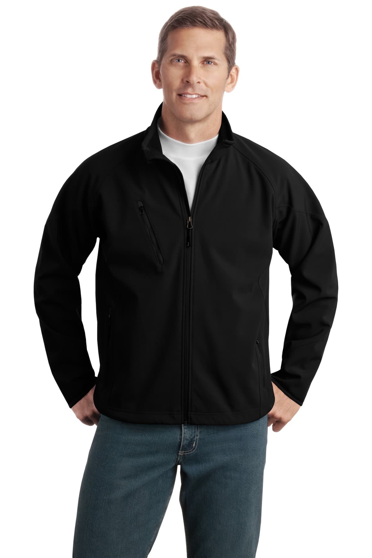 Port Authority ® Tall Textured Soft Shell Jacket