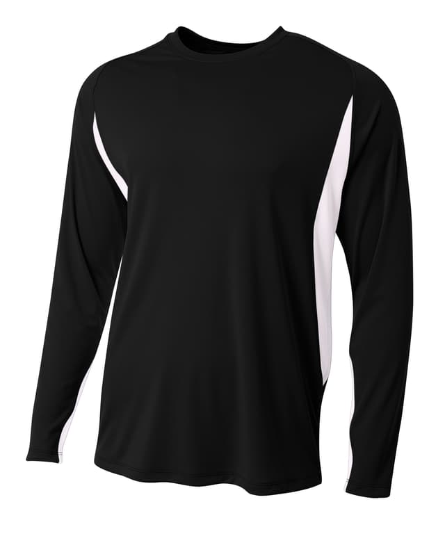 A4 Long Sleeve Color Block Tee
