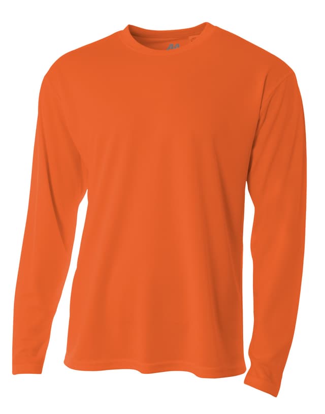 A4 Long Sleeve Birds-Eye Mesh Crew