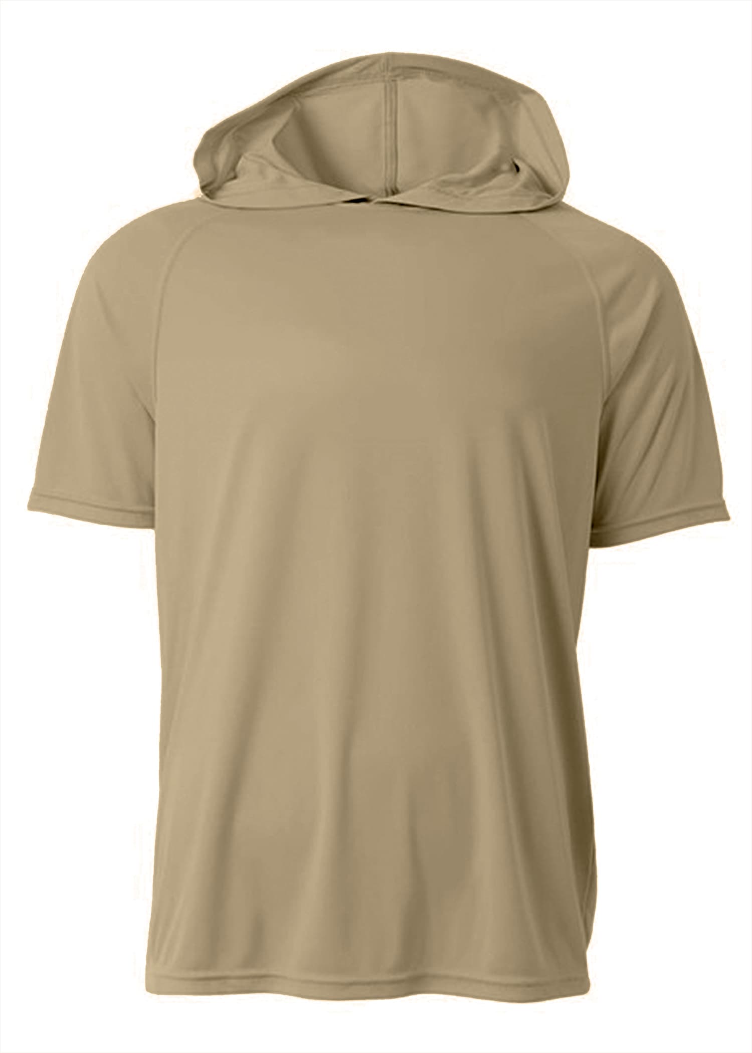 A4 Short Sleeve Hooded Tee — SAND