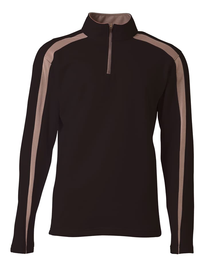 A4 Spartan Fleece Quarter Zip — BLACK/GRAPHITE