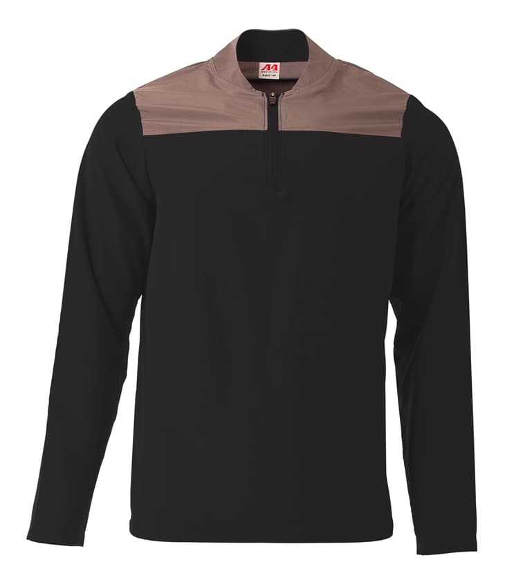 A4 Element Quarter Zip Jacket — BLACK/GRAPHITE