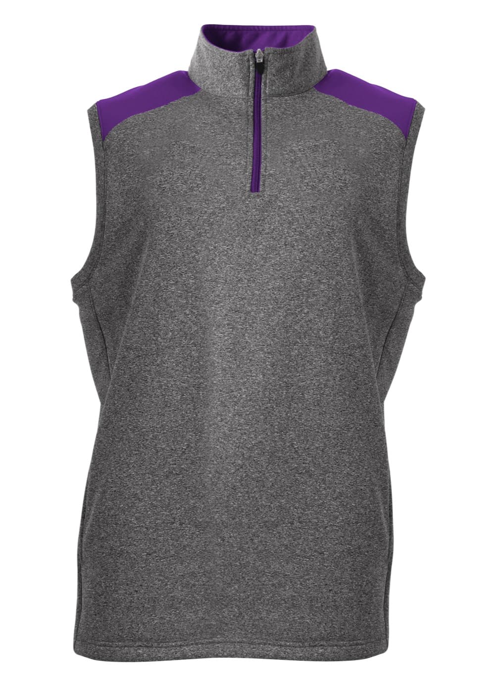 A4 Tourney Sleeveless Fleece — HEATHER/PURPLE