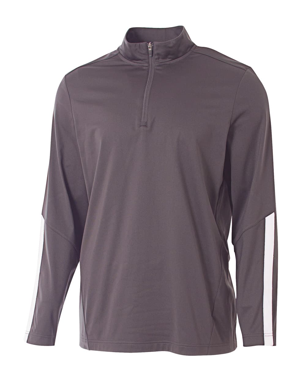 A4 League 1/4 Zip Jacket — GRAPHITE/WHITE